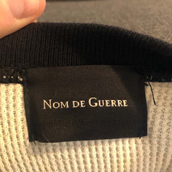 Black Nom De Guerre Mens Sweater - Picture 7 of 7